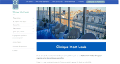 Desktop Screenshot of clinique-mont-louis.fr
