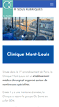 Mobile Screenshot of clinique-mont-louis.fr