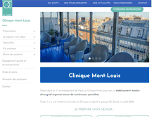 Tablet Screenshot of clinique-mont-louis.fr